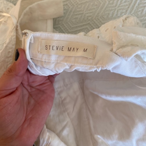 Stevie may broderie inhale eyelet white jumpsuit - Picture 5 of 10